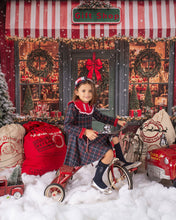 Load image into Gallery viewer, Red Navy Tartan Dress
