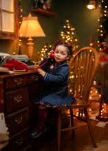 Load image into Gallery viewer, Navy Checkered Dress
