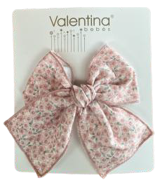 Pink Floral Bow