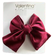 Burgundy Velvet Bow