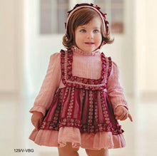 Load image into Gallery viewer, Burgundy Floral Baby Set
