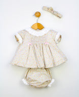 Floral Headband Dress Set