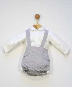 Grey Overalls Set