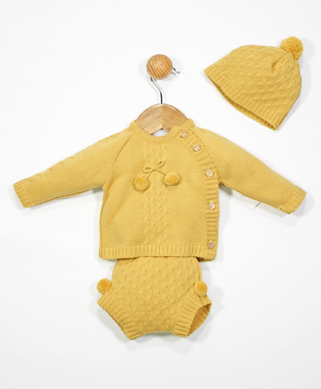 Dark Yellow Knitted Set