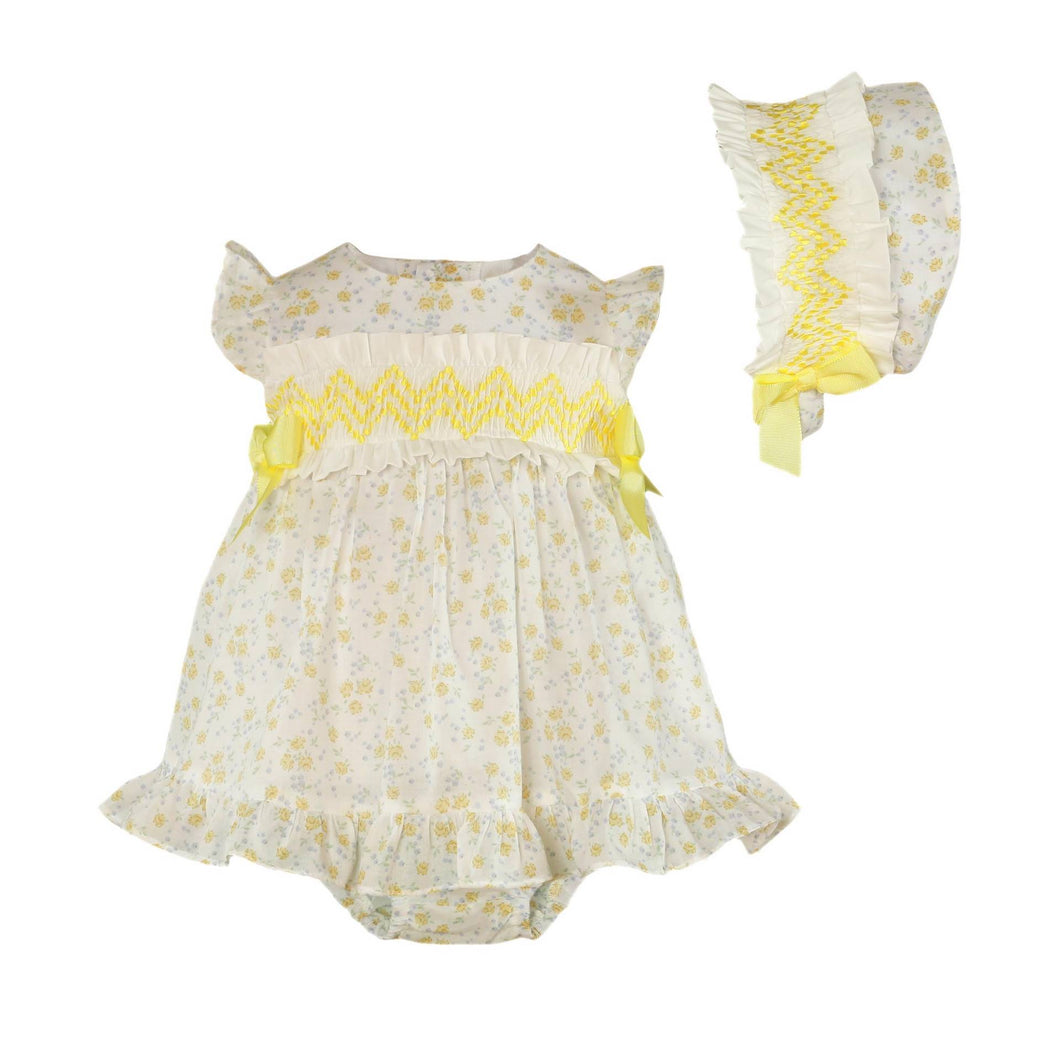 Yellow Floral Baby Set