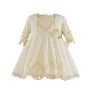 Embroidered Ivory Dress
