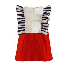 Load image into Gallery viewer, Red Stripe Ruffle Dress

