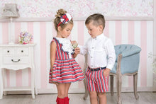 Load image into Gallery viewer, Red, White &amp; Blue Boy Short Set
