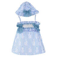 Blue Paisley Baby Swim Set