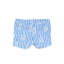 Load image into Gallery viewer, Blue Paisley Baby Boy Swim Shorts

