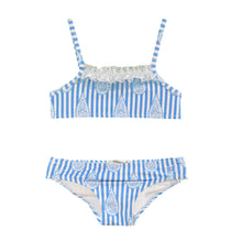 Load image into Gallery viewer, Blue Paisley Swim Bikini
