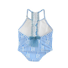 Load image into Gallery viewer, Blue Paisley Swimsuit
