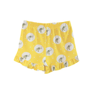 Yellow Elephant Girl Swim Cover Shorts
