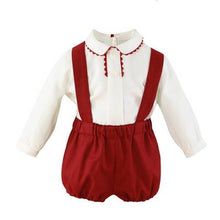 Load image into Gallery viewer, Burgundy Baby Boy Set
