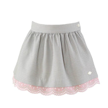 Load image into Gallery viewer, Grey Bow Skirt Set
