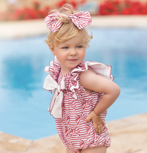 Red Bows Romper
