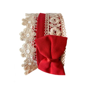 Red Holiday Dress with Headband