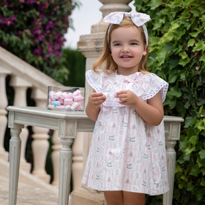 Baby white top eyelet dress
