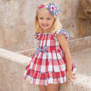 Gingham Dress + Headband