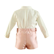 Load image into Gallery viewer, Satin Pink Bowtie Set
