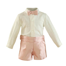 Load image into Gallery viewer, Satin Pink Bowtie Set
