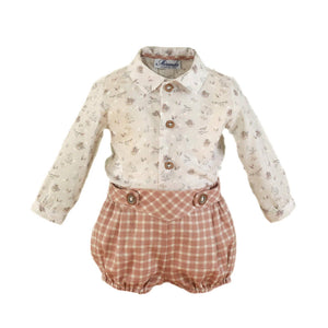 Forest Animal Shorts Set
