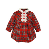 Red Checkered Baby Onesie