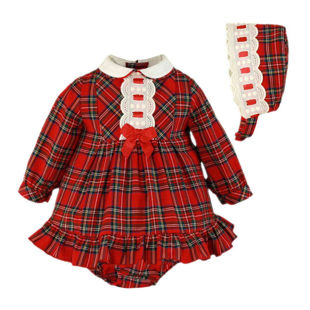 Red Checkered Baby Set
