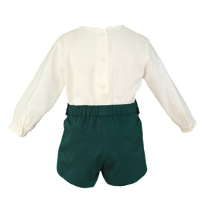 Forest Green Shorts Set