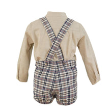 Load image into Gallery viewer, Grey Checkered Boy Set
