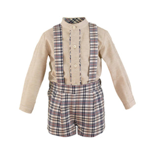 Grey Checkered Boy Set