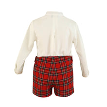 Load image into Gallery viewer, Red Checkered Shorts Set
