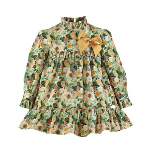 Green Floral Dress with Headband
