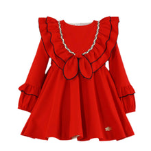Load image into Gallery viewer, Red Ruffle Dress with Headband
