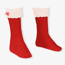 Load image into Gallery viewer, Lace Trim Knee Socks
