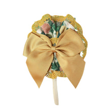 Load image into Gallery viewer, Green Floral Dress with Headband
