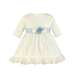 Ivory Light Blue Dress