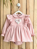 Pink Heart Dress Set