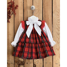 Load image into Gallery viewer, Red Checkered Bow Dress
