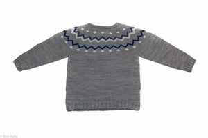 Grey Argyle Sweater