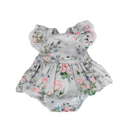 Light Blue Floral Romper