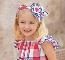 Load image into Gallery viewer, Gingham Dress + Headband
