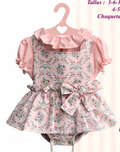 Pink Floral Dress Set