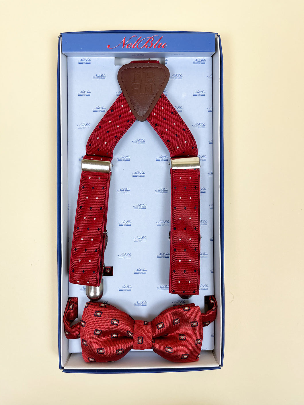 Bow Tie Suspender Set