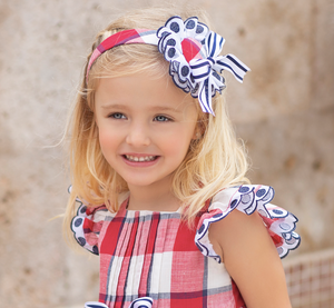 Gingham Dress + Headband