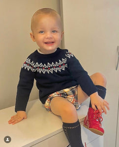 Navy Holiday Sweater