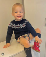 Navy Holiday Sweater