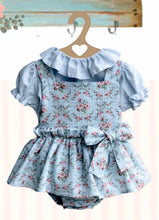 Load image into Gallery viewer, Blue Floral Dress Set
