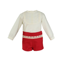 Load image into Gallery viewer, Red &amp; Ivory Boy Set
