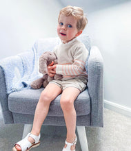 Load image into Gallery viewer, Light Coral Striped Shorts Set
